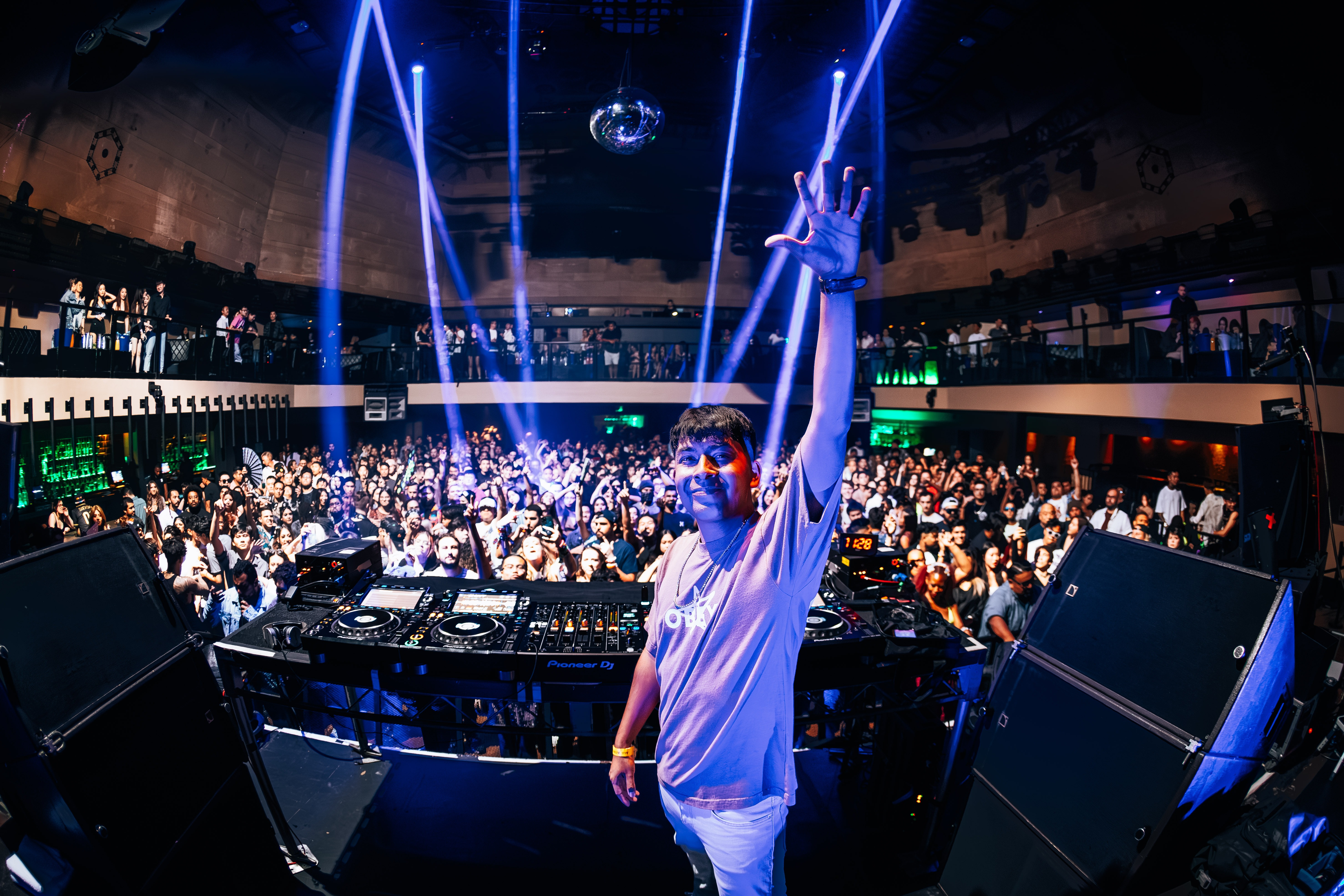 DJ performing at a club